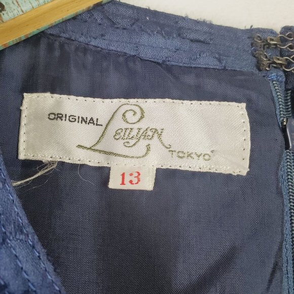 50's RARE Original Leilian Tokyo Sheer Dress 10 - Picture 10 of 10
